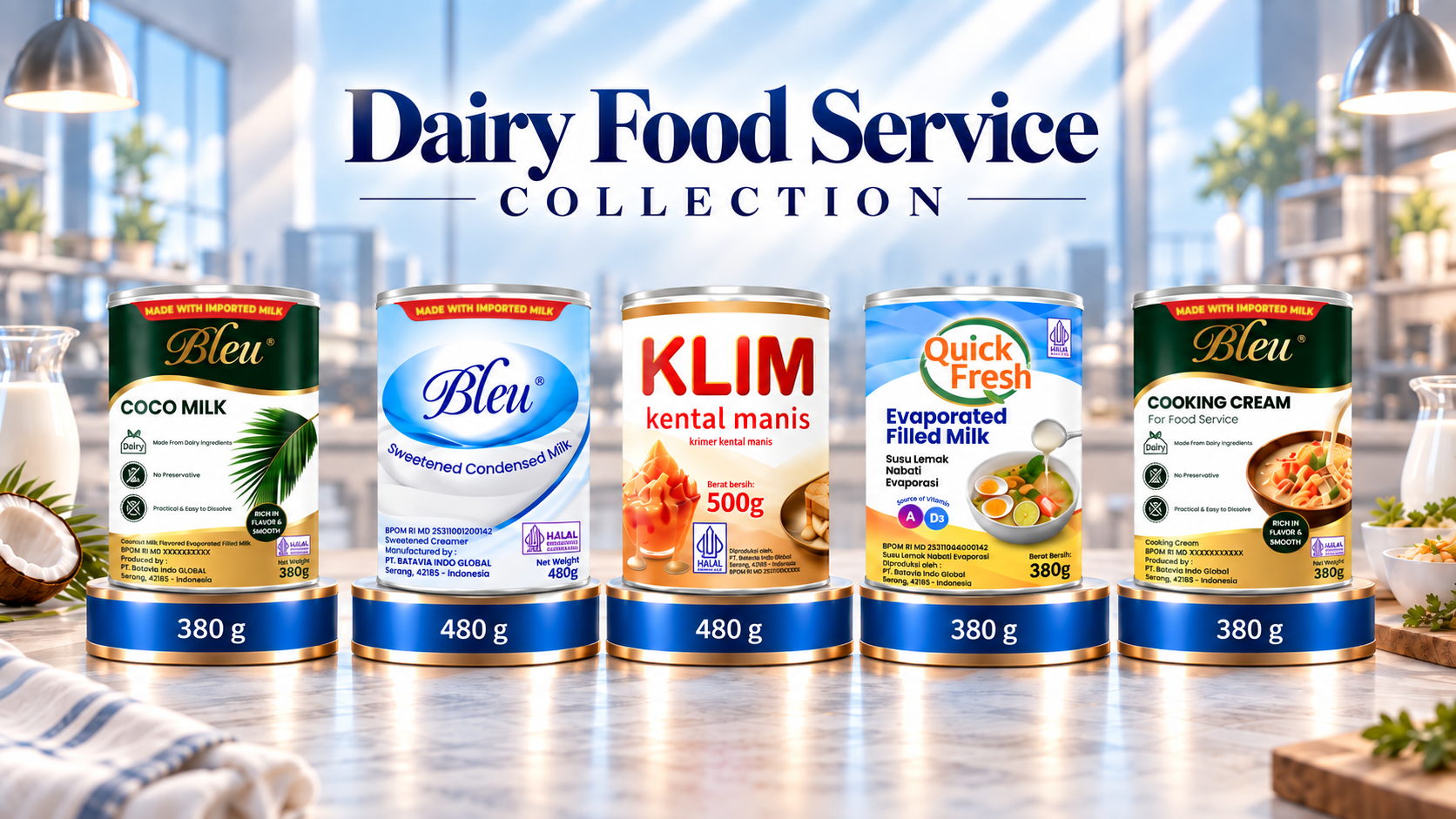 Dairy Food Service Collection Cans