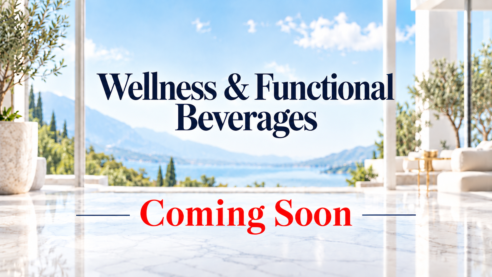 Wellness beverages coming soon
